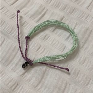 Green and purple pura vida bracelet